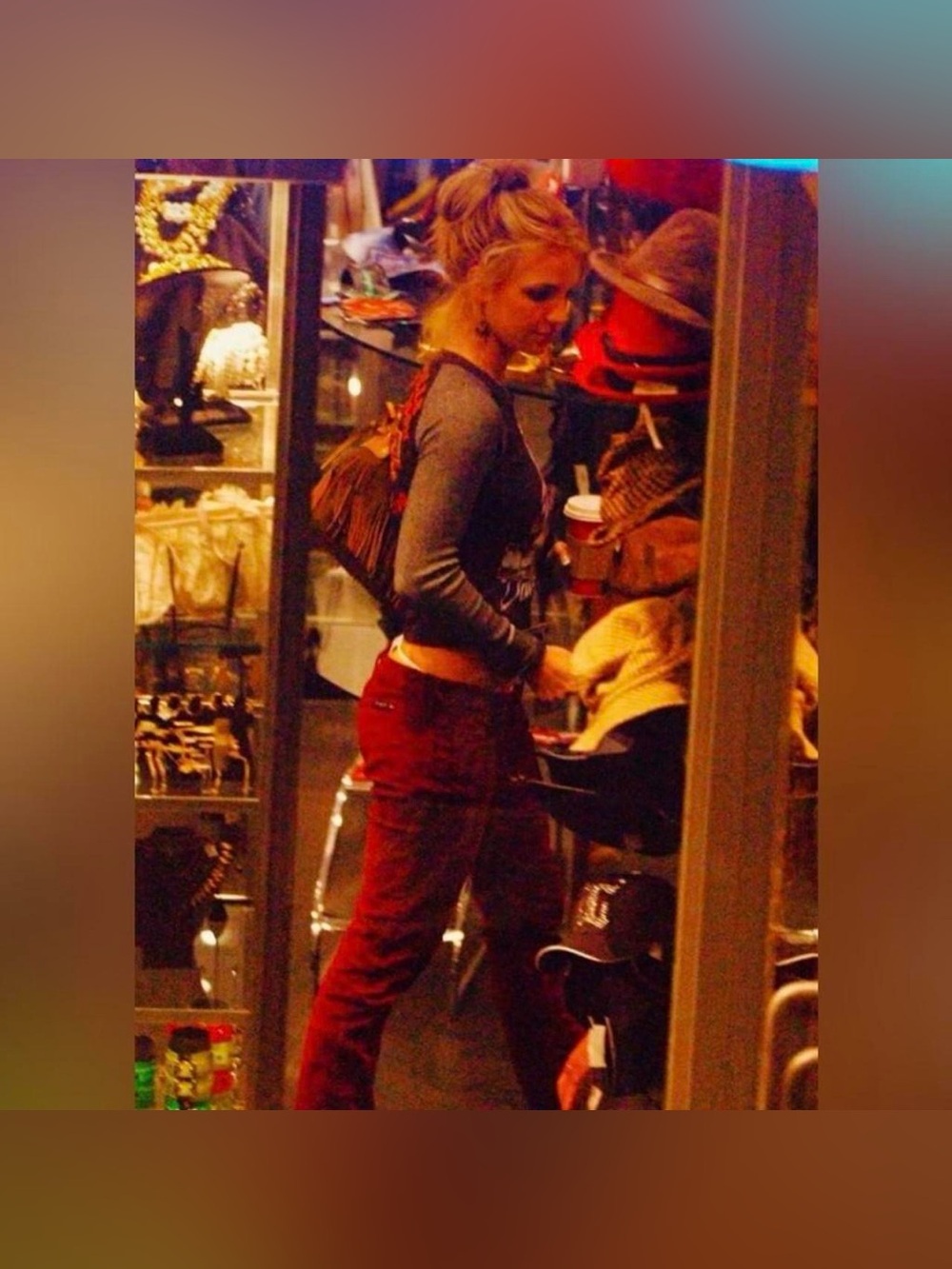 Ultra-Low-Rise Corduroy Bootcut Pants - As Seen On Britney Spears - Picture 5 of 11